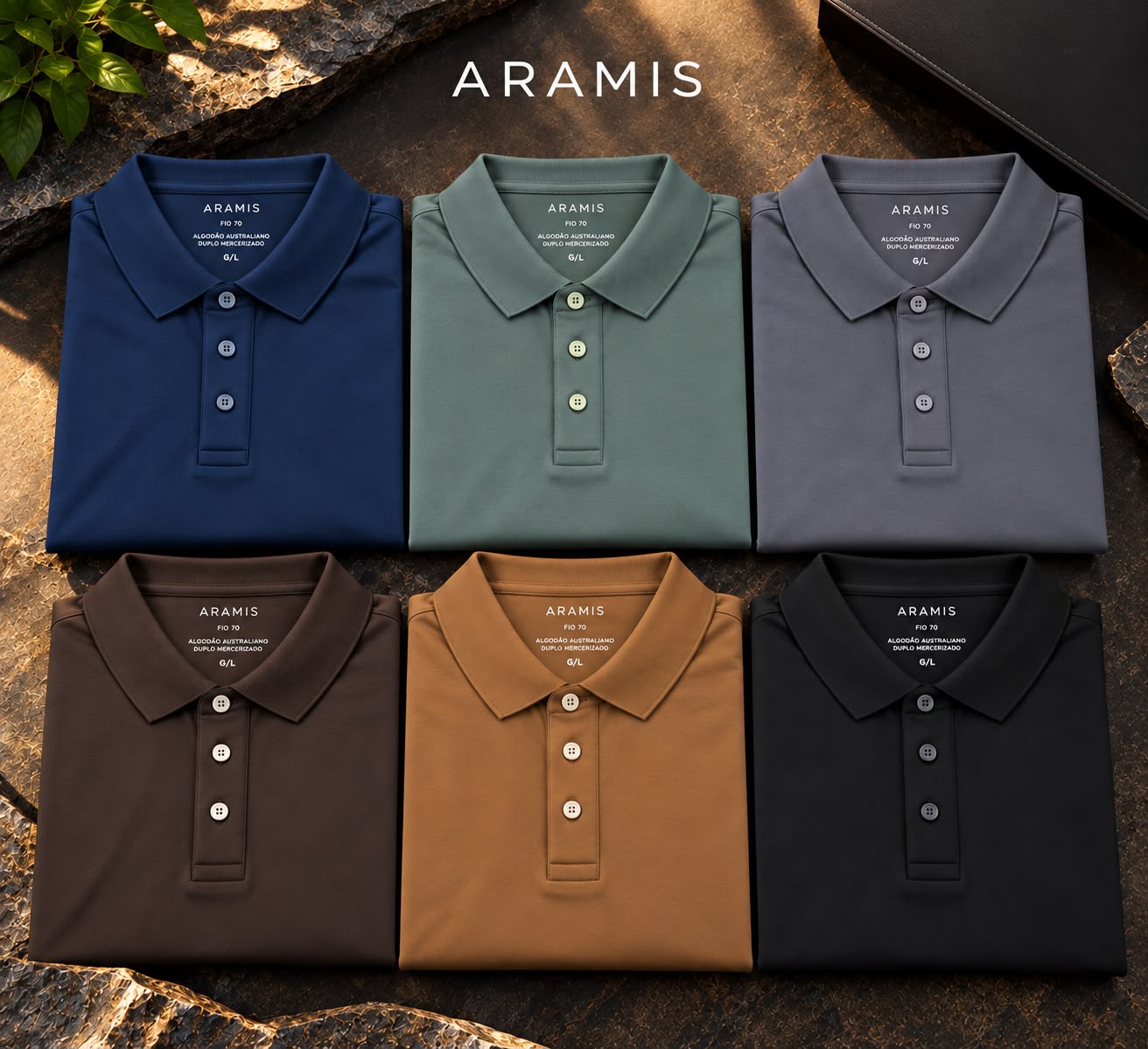 Camisas polo Aramis em várias cores