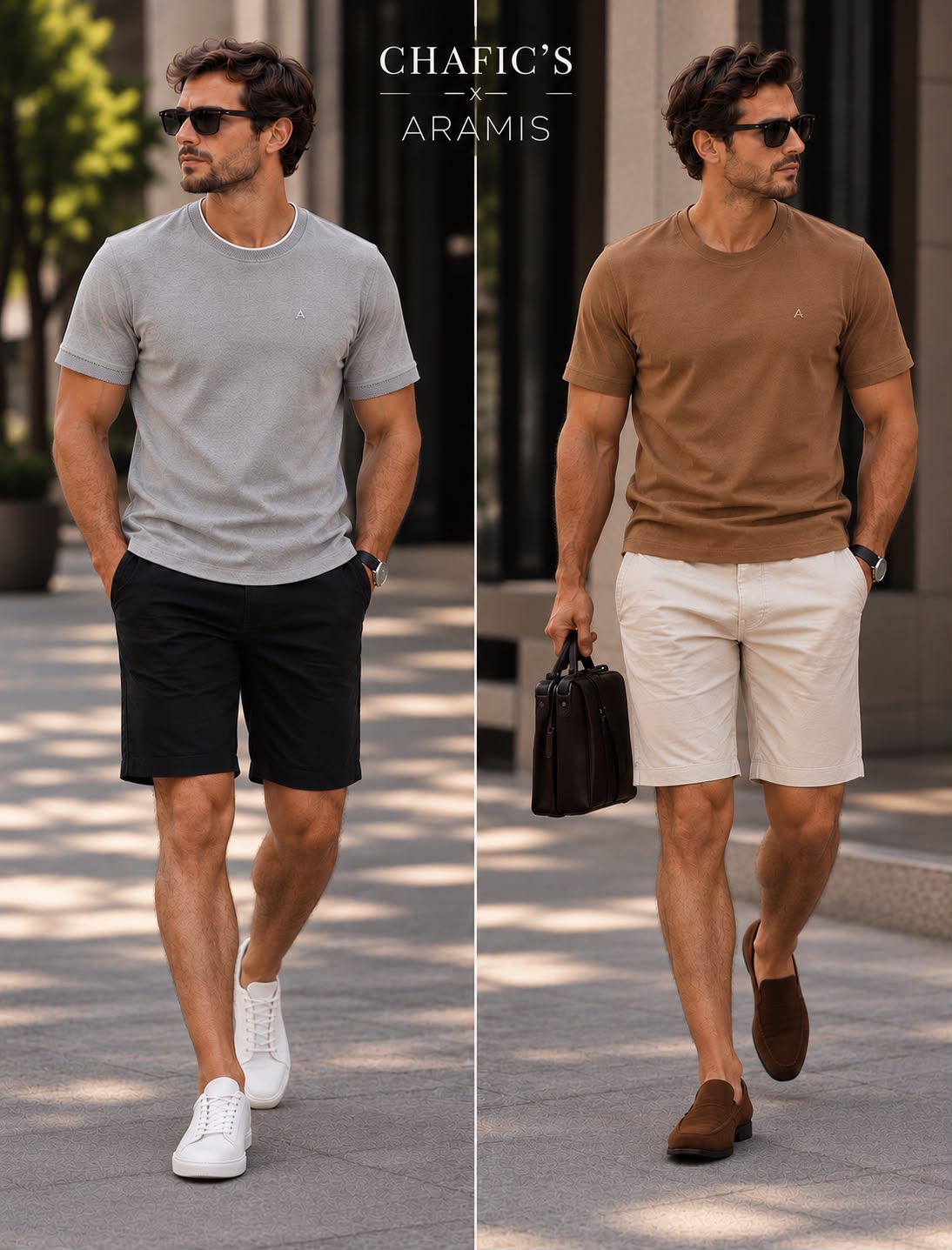 Coleção Chafic's x Aramis com bermudas
