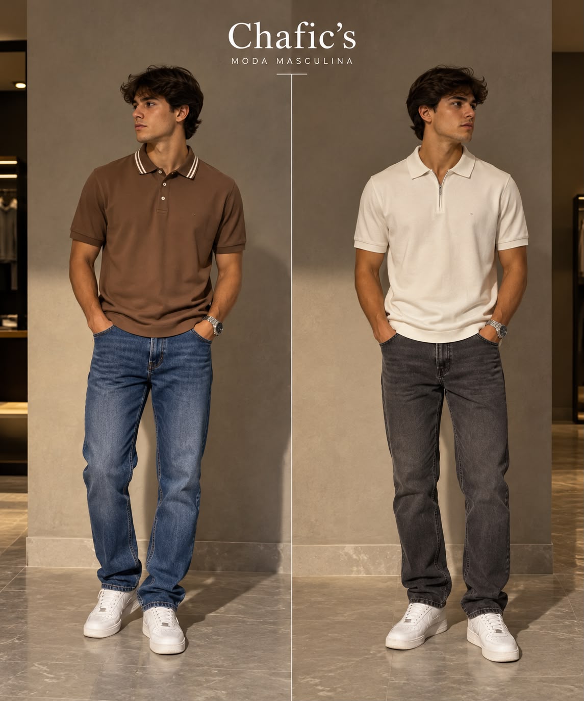 Looks com calças jeans da Chafic's